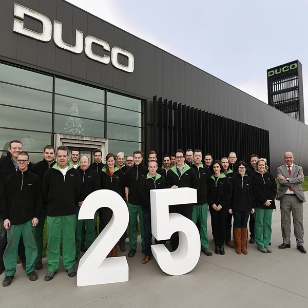 DUCO vierde 25-jarig bestaan met 25 nieuwe jobs