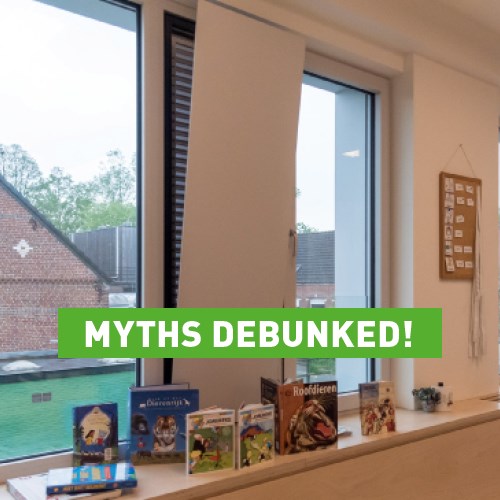 5 mythes over het belang van ventilatieve koeling in scholen